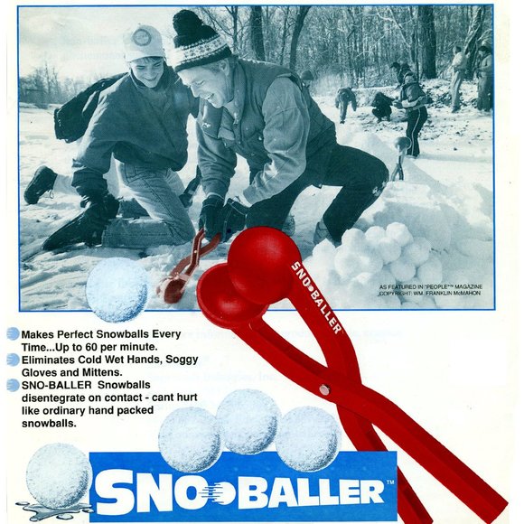 SNO BALLER 15" High-impact Siliconized Plastic Snow Ball Maker - Picture 1 of 2
